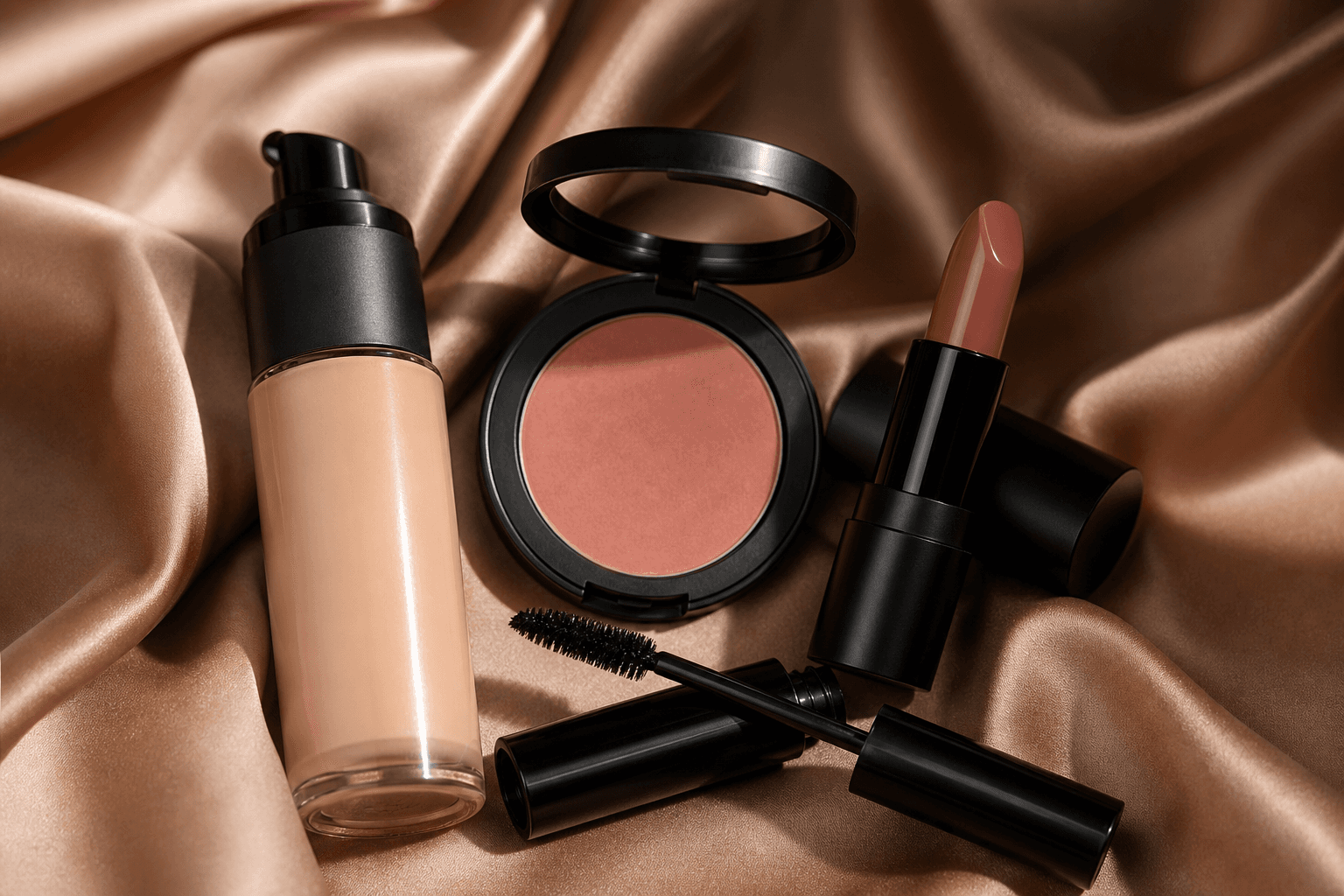 Nude makeup look